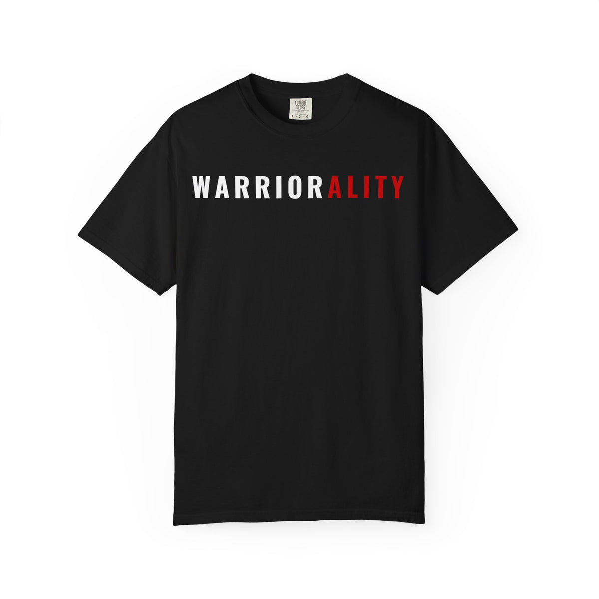 T-Shirt — "WARRIORALITY" Front / "Your Alarm Is A Call To Battle" Back - Motivational Gym Tee