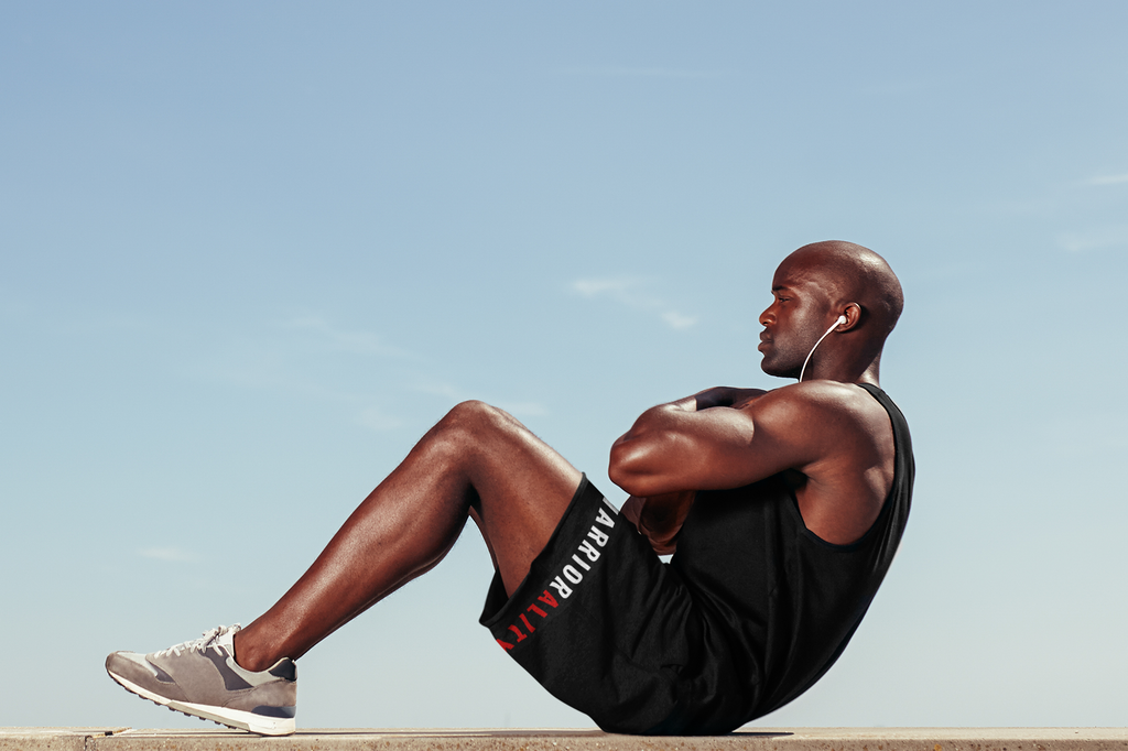 Warriorality Shield Athletic Shorts — Men’s Performance Sports Shorts with 'Warrior' Graphic