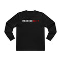 Men's Longsleeve Tee — 'Warriorality' Front, 'No Excuses Only Discipline' Motivational Fitness Shirt