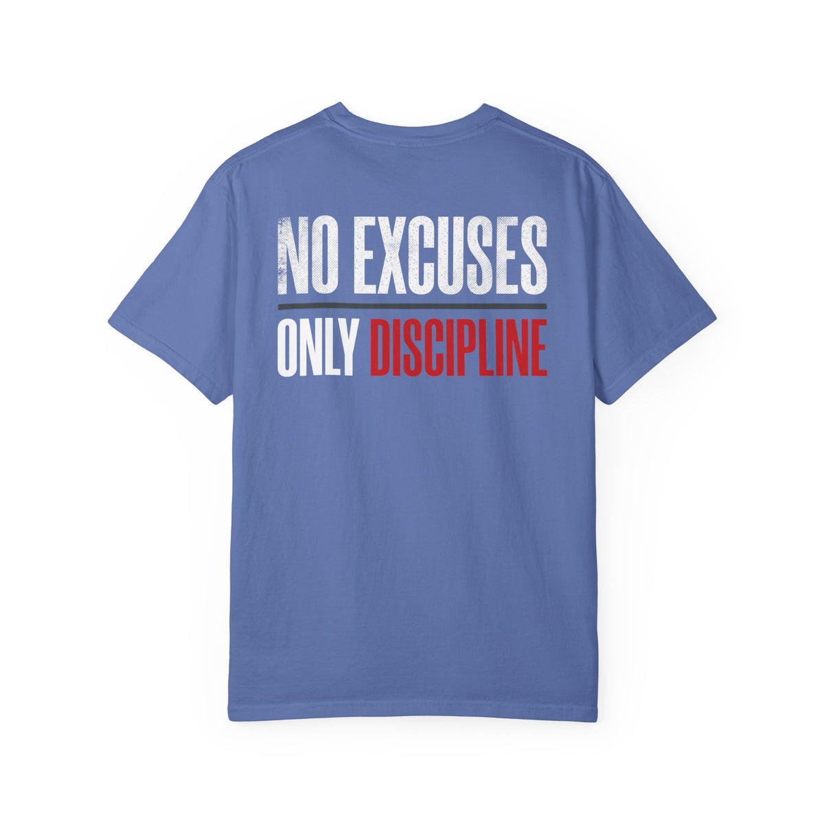 WARRIORALITY Front / No Excuses Only Discipline T-Shirt — Warrior Elite Motivational Tee