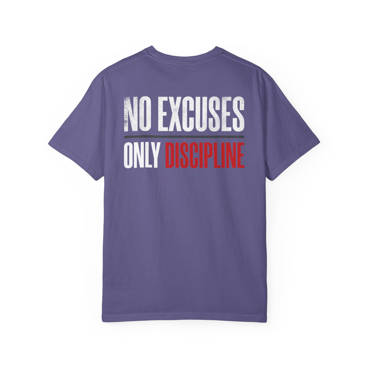 WARRIORALITY Front / No Excuses Only Discipline T-Shirt — Warrior Elite Motivational Tee
