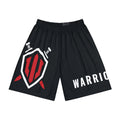 Warriorality Shield Athletic Shorts — Men’s Performance Sports Shorts with 'Warrior' Graphic